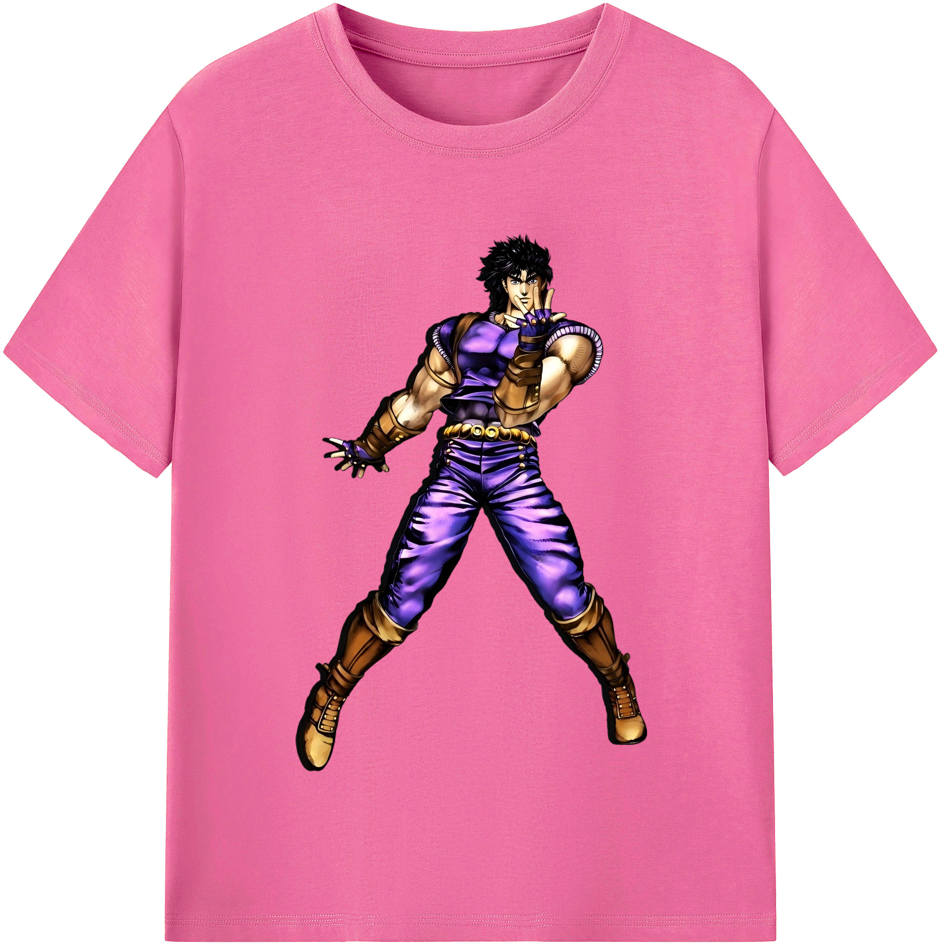（画像用） ジョジョの奇妙な冒険 /ジョナサン?ジョースター JoJo's Bizarre Adventure Jonathan Joestar レディースカジュアルプリントTシャツ（綿100％）